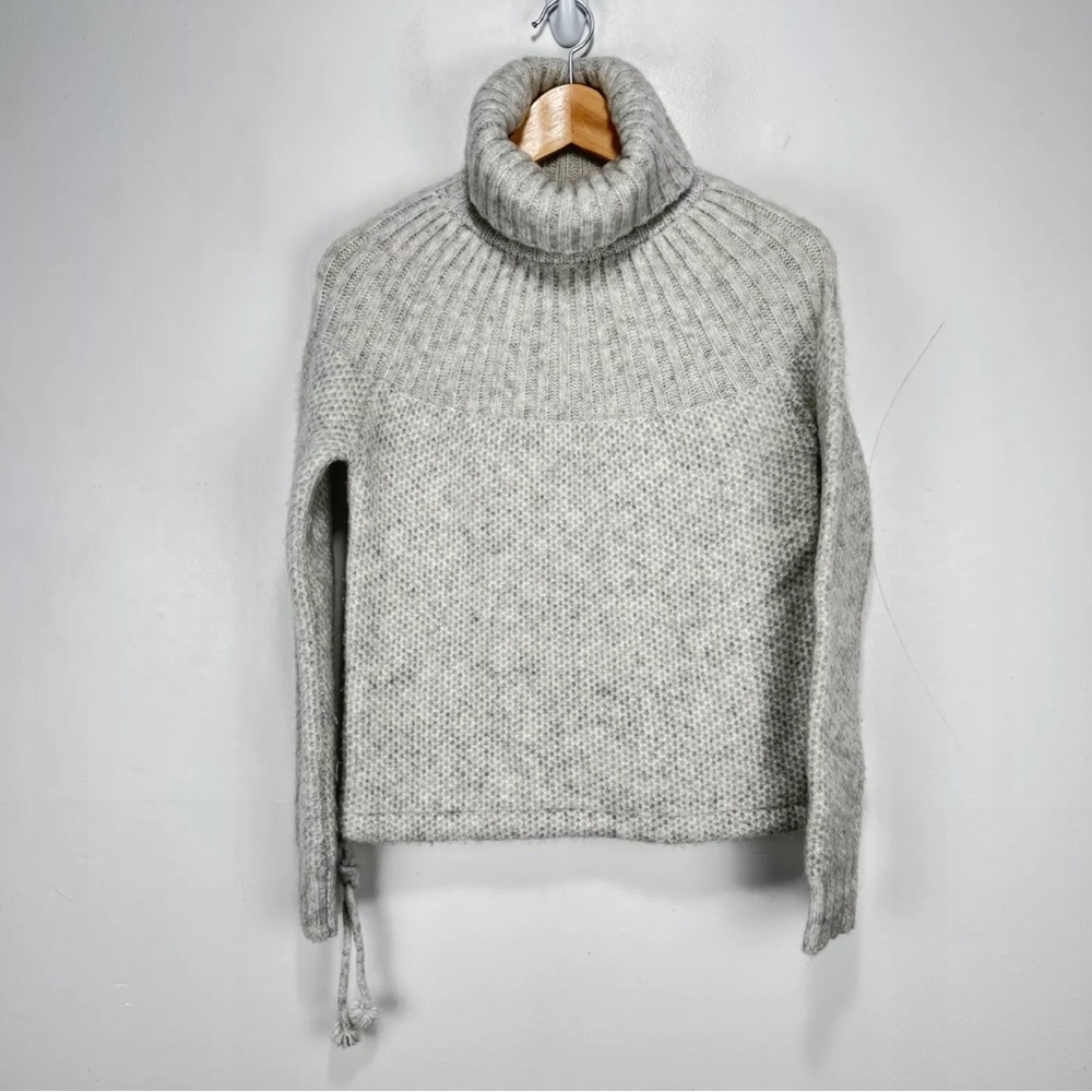 Madewell Snowbound Turtleneck Sweater Drawstring Pullover Women M Mohair Wool - Picture 5 of 9